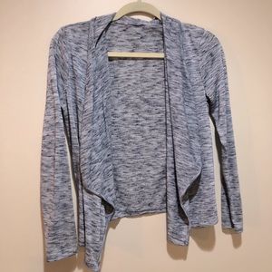 Blue white wash cardigan